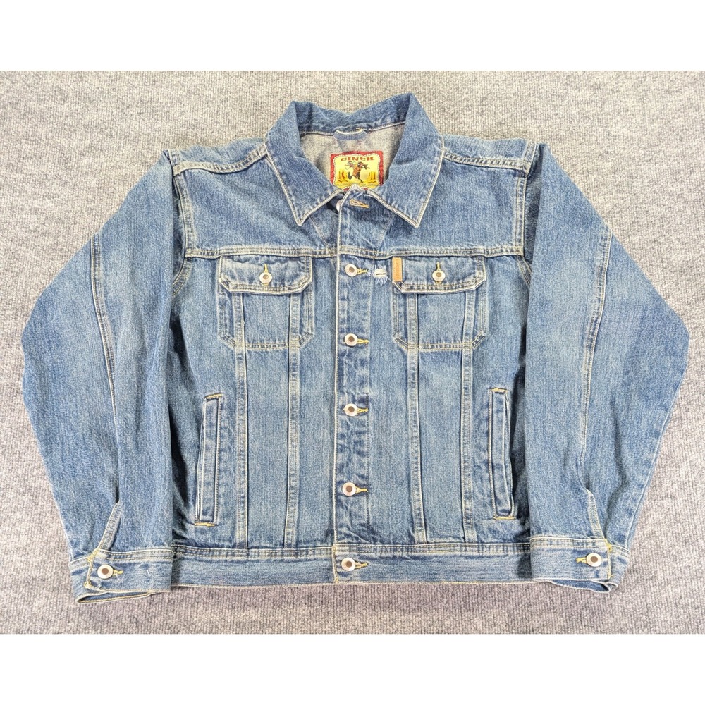 VTG Y2K Cinch Classic Cowboy Denim Trucker Jacket Medium Wash MW11224002 Men M